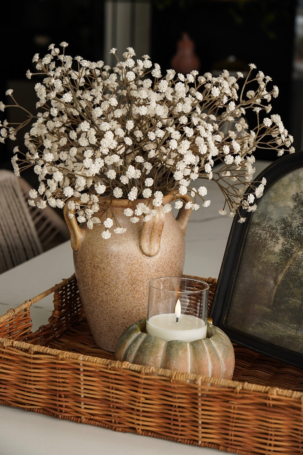 Weathered Stone Pumpkin Bowl