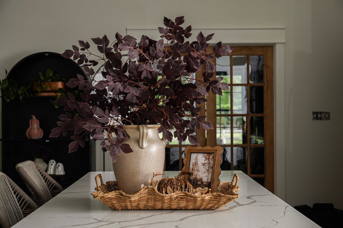 Four-Handle Terracotta Floor Vase