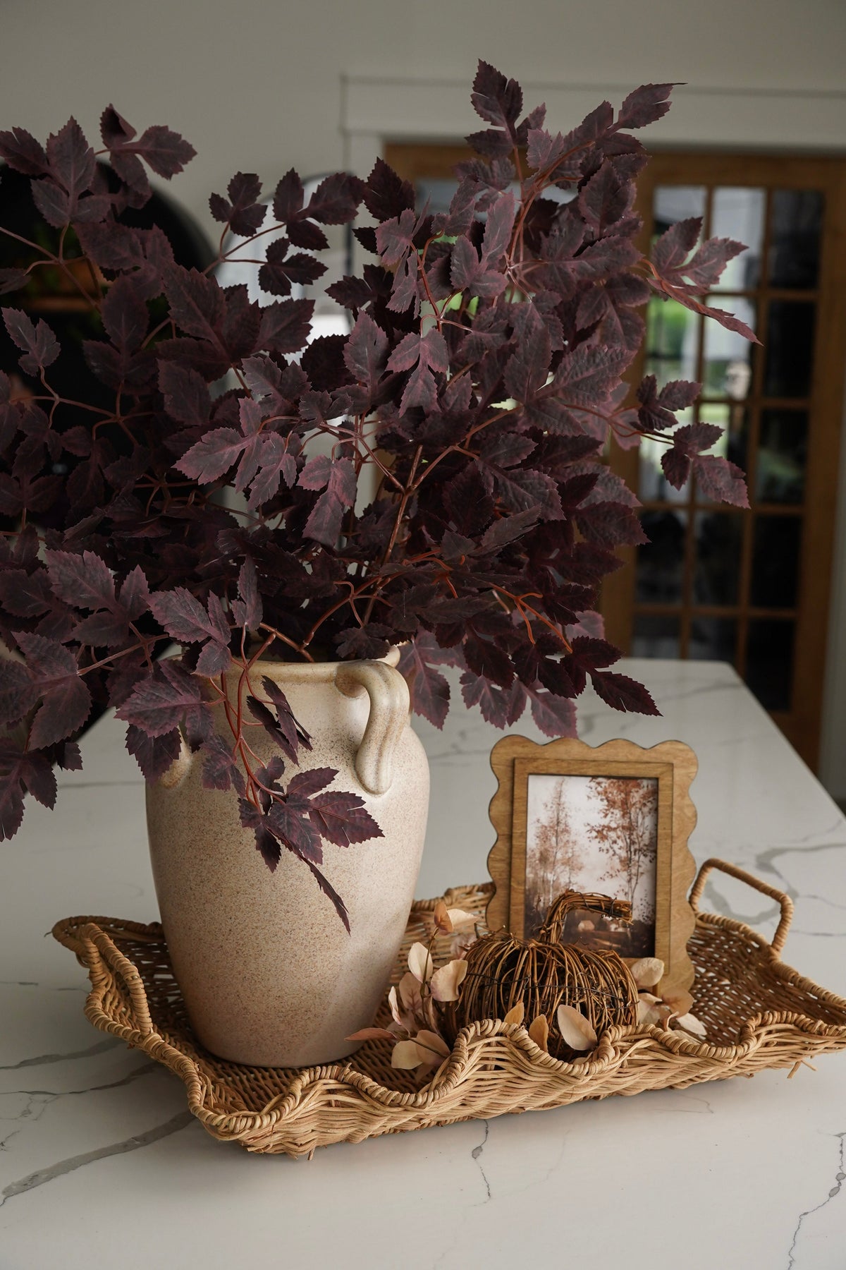 Four-Handle Terracotta Floor Vase