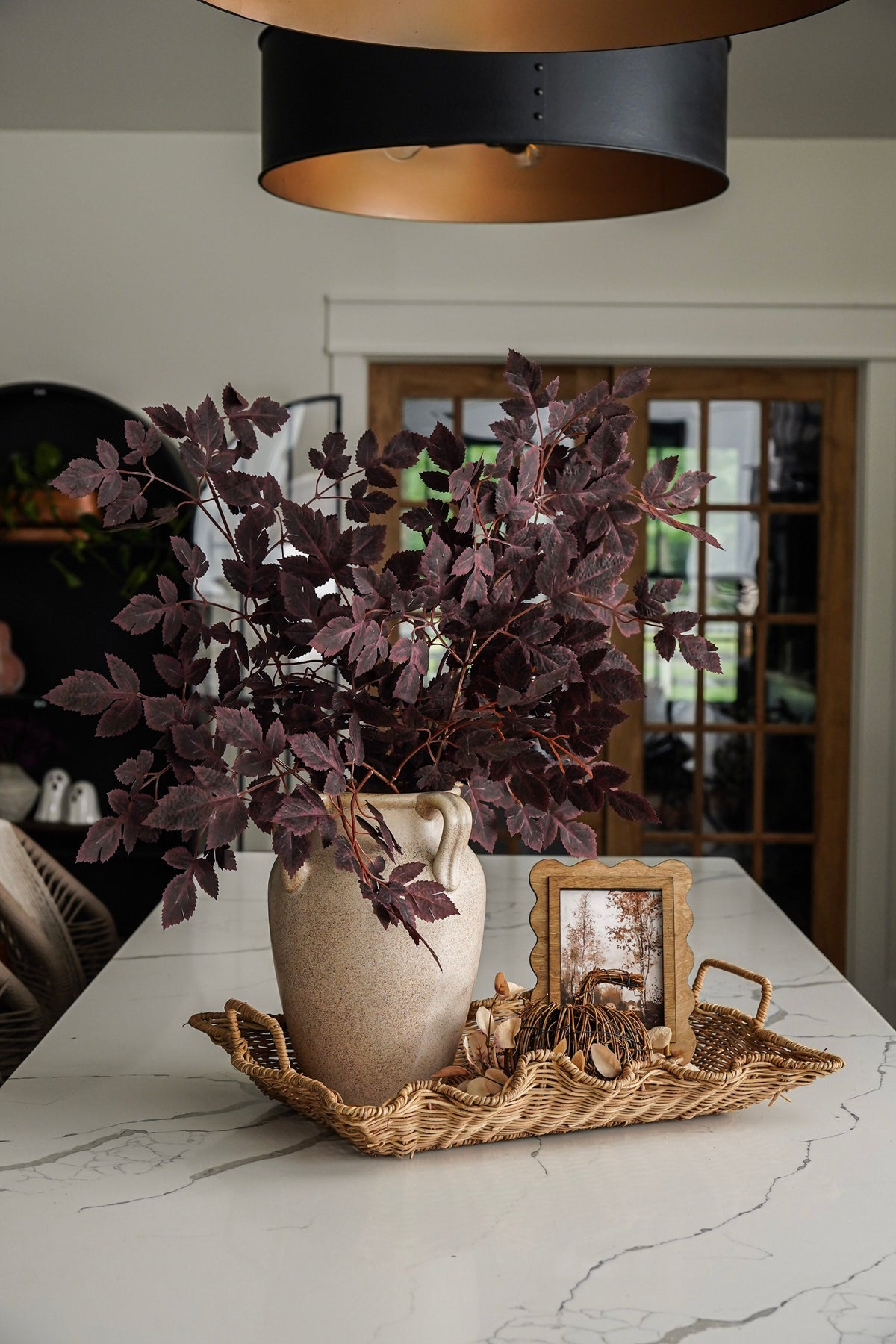 Four-Handle Terracotta Floor Vase