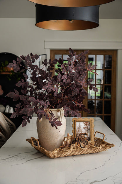 Four-Handle Terracotta Floor Vase