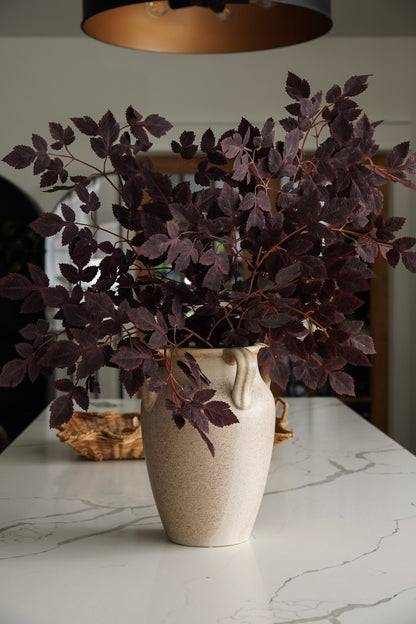 Four-Handle Terracotta Floor Vase