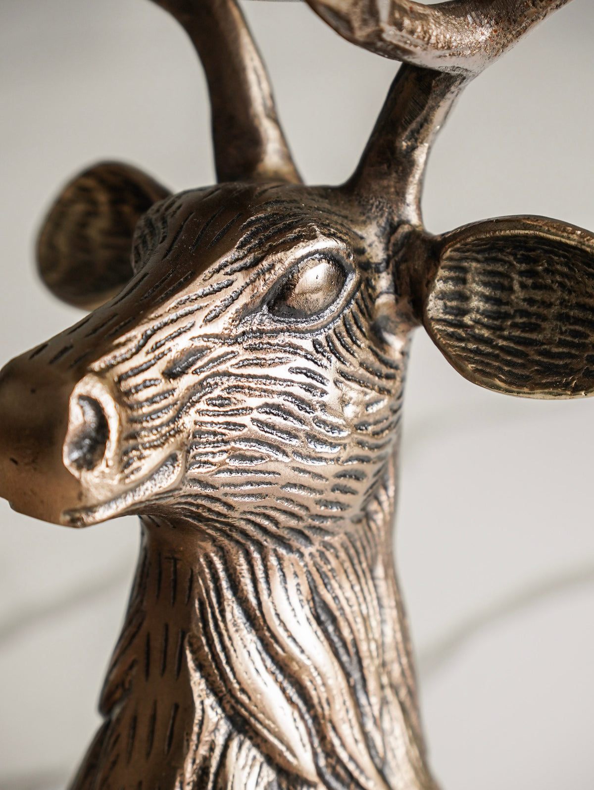 Antique Gold Deer Decorative Bowl