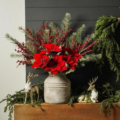 Champagne Gold Deer Figurines - Set of 2