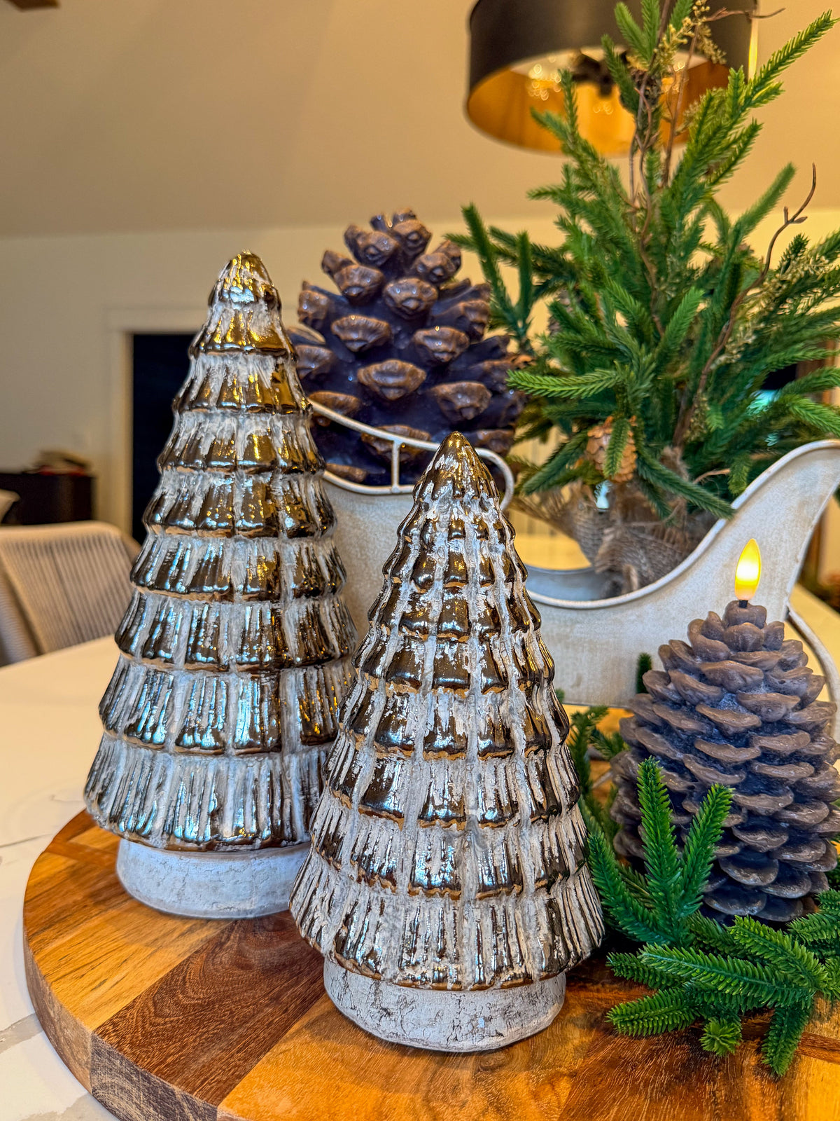 Aged Terracotta Christmas Tree