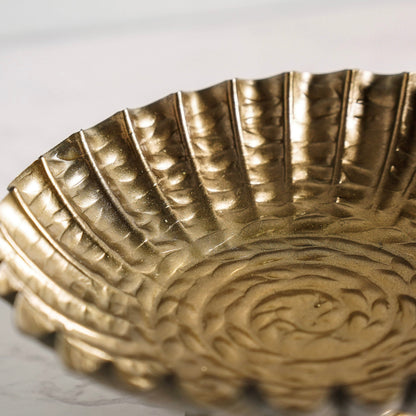 Mini Antique Gold Footed Dish