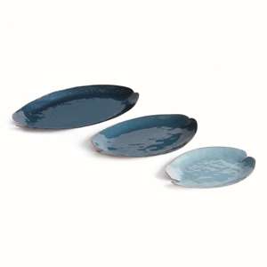 Decorative Metal Trays - Set of 3