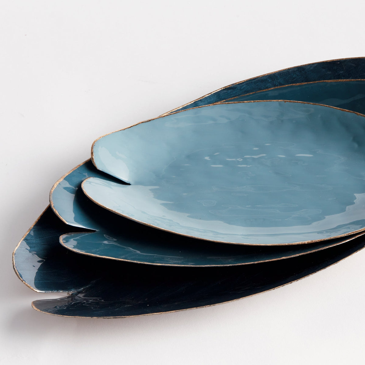 Decorative Metal Trays - Set of 3