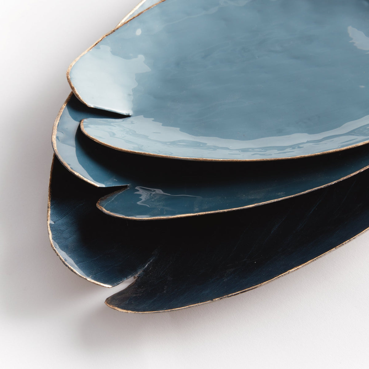 Decorative Metal Trays - Set of 3
