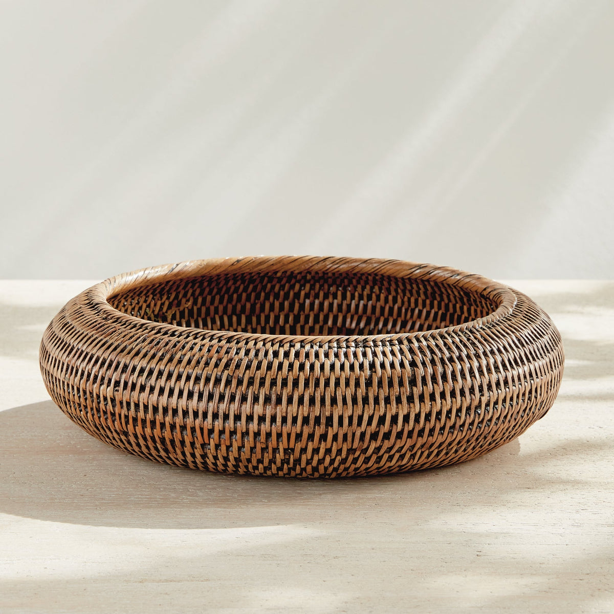 Handwoven Rattan Display Bowls - Set of 2