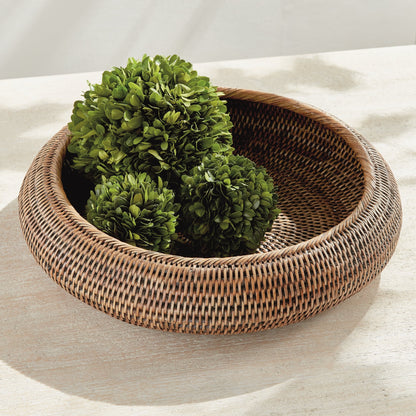 Handwoven Rattan Display Bowls - Set of 2