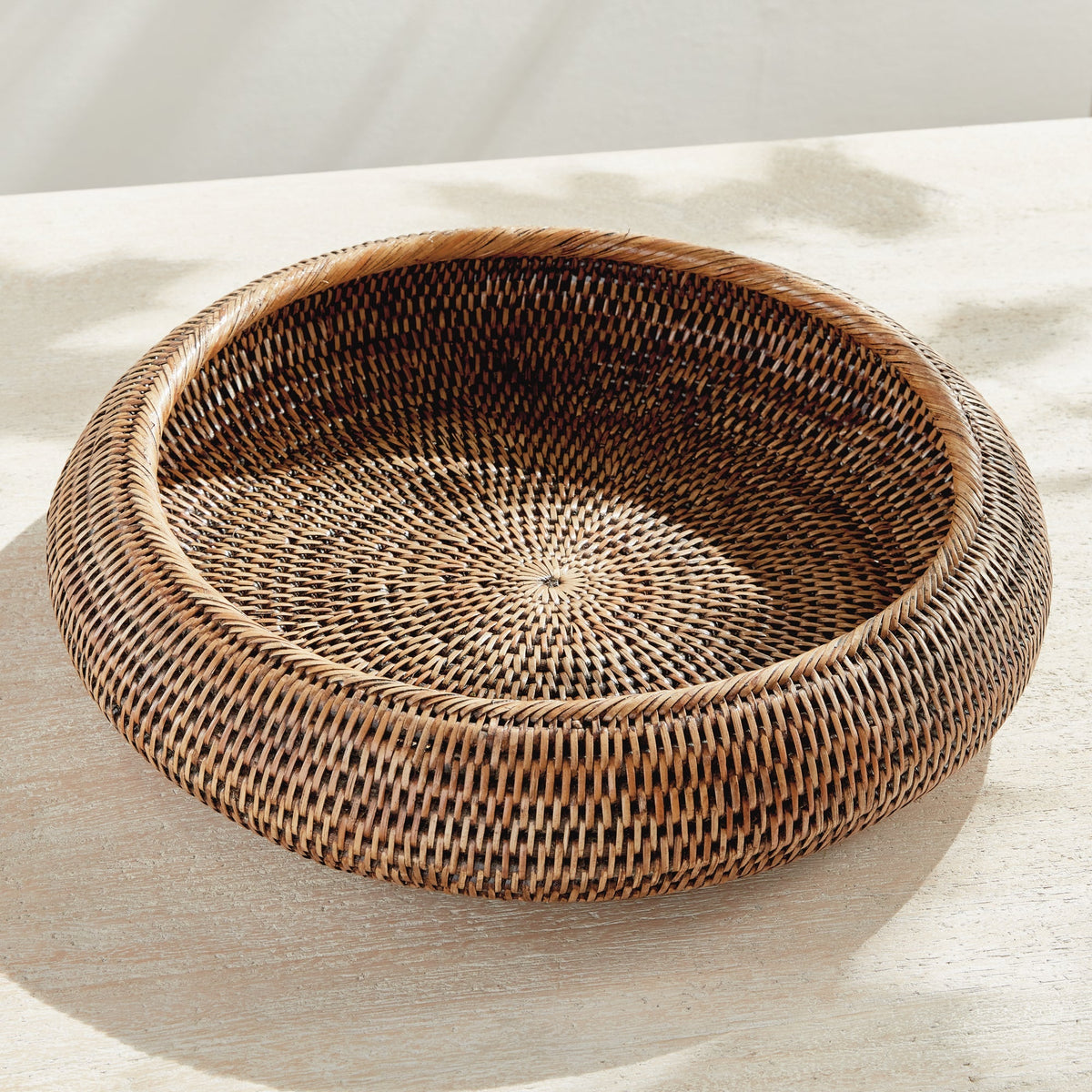 Handwoven Rattan Display Bowls - Set of 2