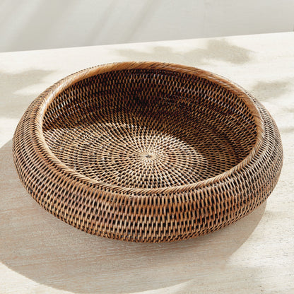 Handwoven Rattan Display Bowls - Set of 2