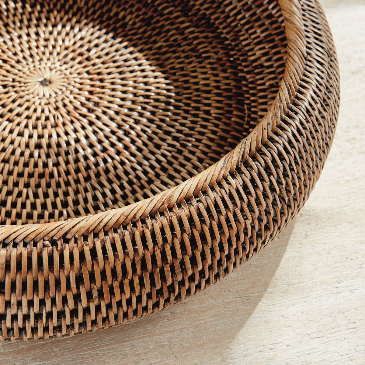 Handwoven Rattan Display Bowls - Set of 2