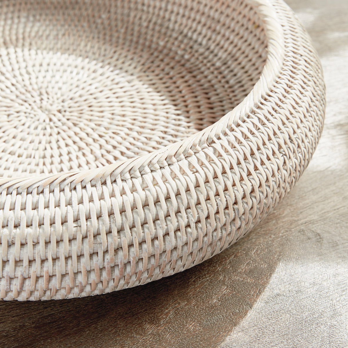 Handwoven Rattan Display Bowls - Set of 2
